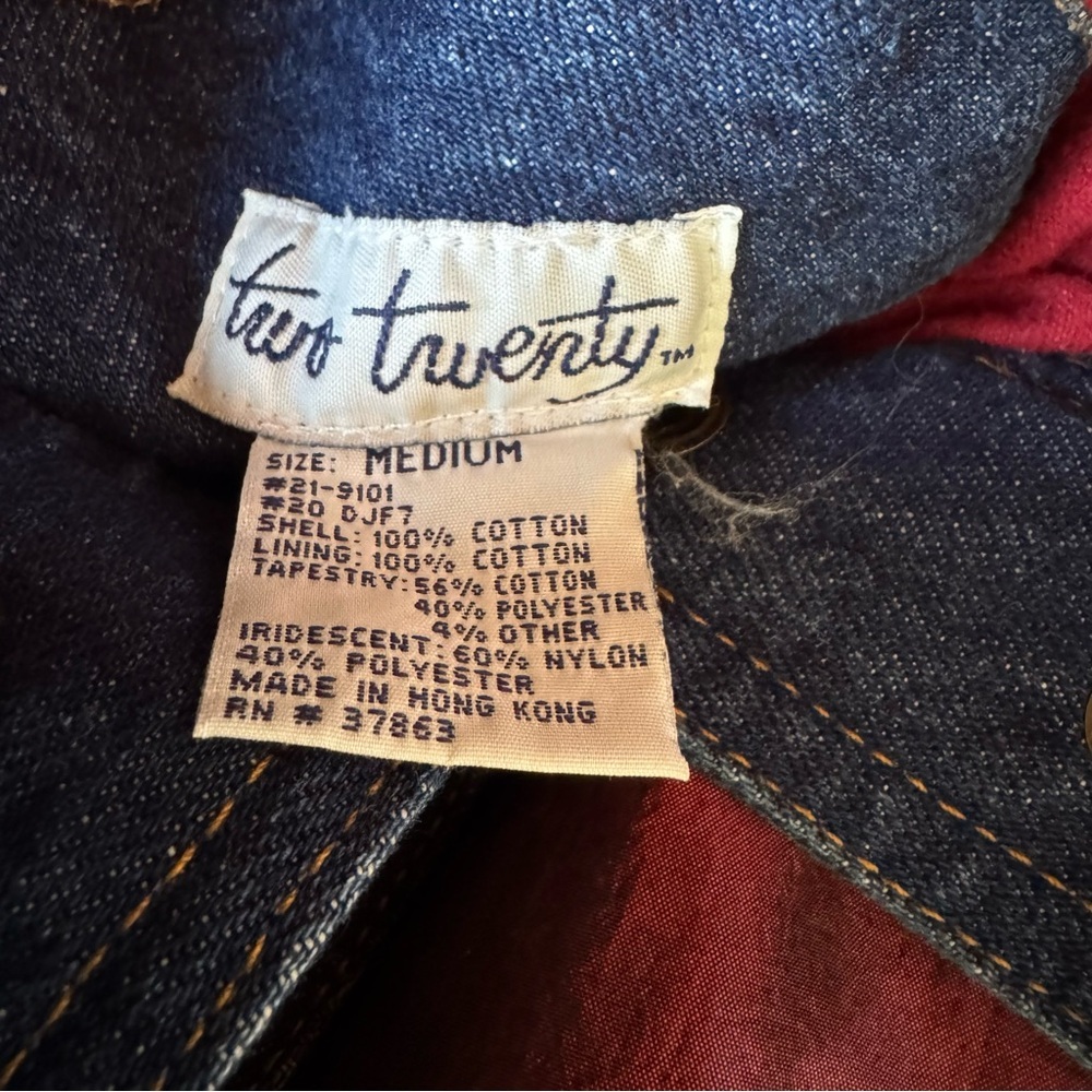 Vintage 80’s Two Twenty Quilted Denim Jacket - Picture 7 of 7